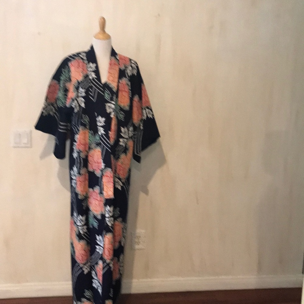 Custom Japanese cotton kimono